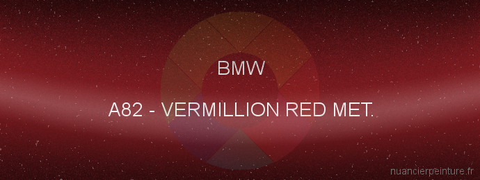 Peinture Bmw A82 Vermillion Red Met.