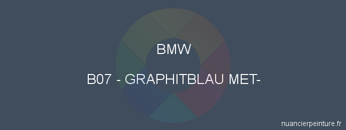 Peinture Bmw B07 Graphitblau Met-