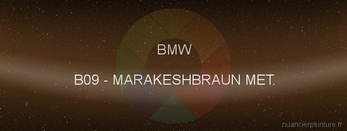 Peinture Bmw B09 Marakeshbraun Met.