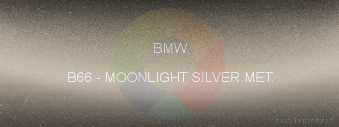 Peinture Bmw B66 Moonlight Silver Met.