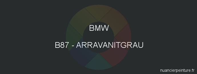 Peinture Bmw B87 Arravanitgrau