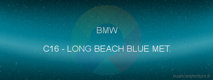 Peinture Bmw C16 Long Beach Blue Met.