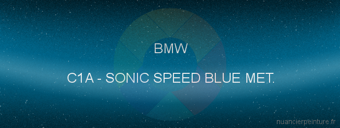 Peinture Bmw C1A Sonic Speed Blue Met.