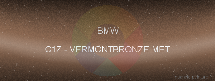 Peinture Bmw C1Z Vermontbronze Met.