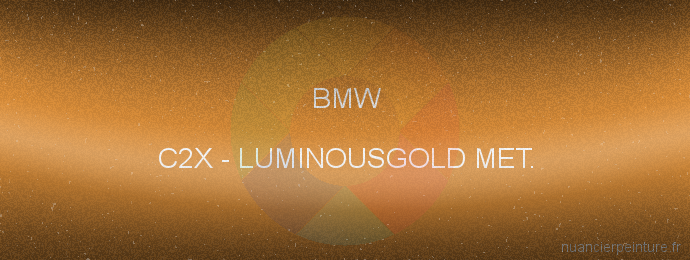 Peinture Bmw C2X Luminousgold Met.