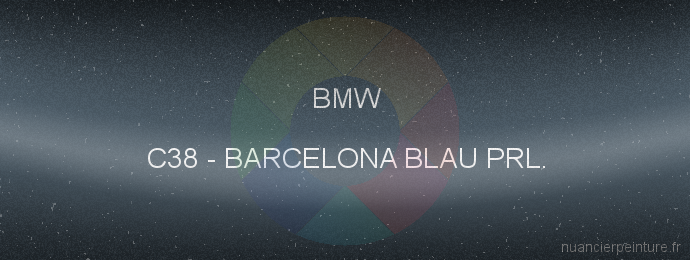 Peinture Bmw C38 Barcelona Blau Prl.