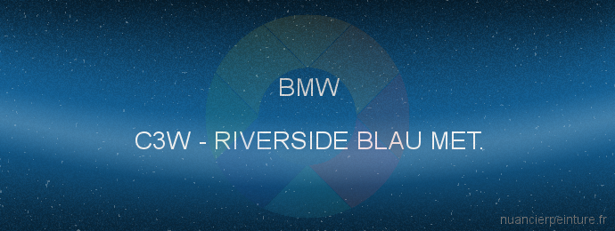 Peinture Bmw C3W Riverside Blau Met.