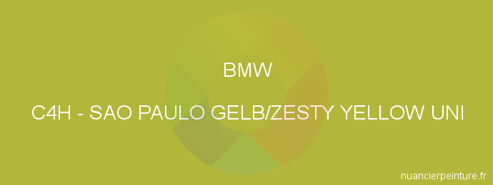 Peinture Bmw C4H Sao Paulo Gelb/zesty Yellow Uni