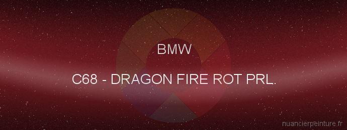 Peinture Bmw C68 Dragon Fire Rot Prl.