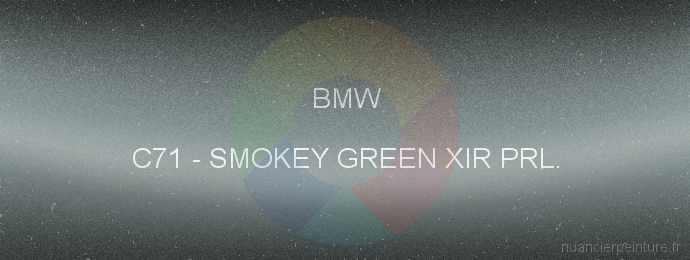 Peinture Bmw C71 Smokey Green Xir Prl.