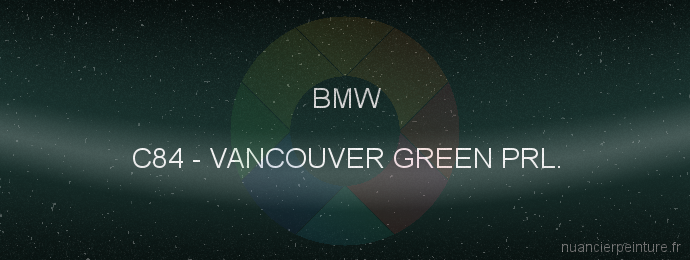 Peinture Bmw C84 Vancouver Green Prl.
