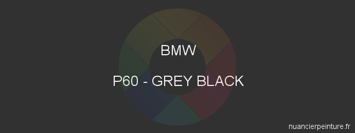 Peinture Bmw P60 Grey Black