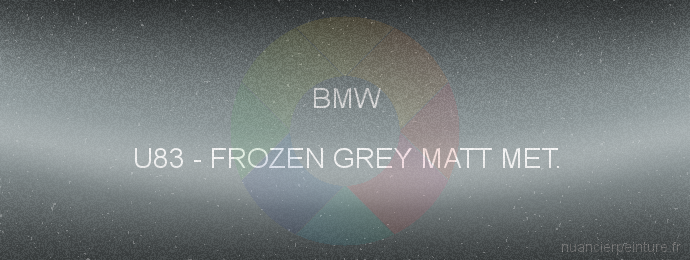 Peinture Bmw U83 Frozen Grey Matt Met.