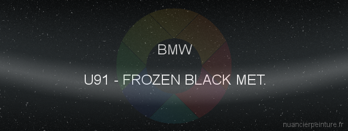 Peinture Bmw U91 Frozen Black Met.