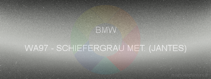 Peinture Bmw WA97 Schiefergrau Met. (jantes)