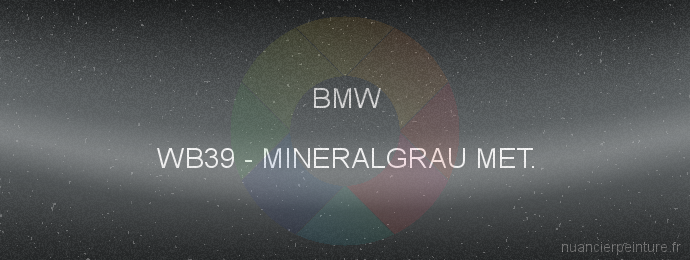 Peinture Bmw WB39 Mineralgrau Met.
