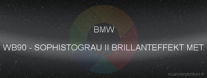 Peinture Bmw WB90 Sophistograu Ii Brillanteffekt Met.