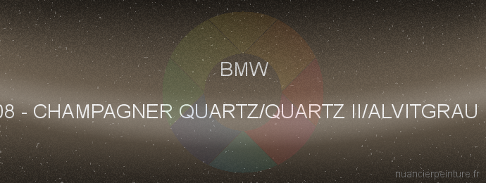 Peinture Bmw WX08 Champagner Quartz/quartz Ii/alvitgrau Met.