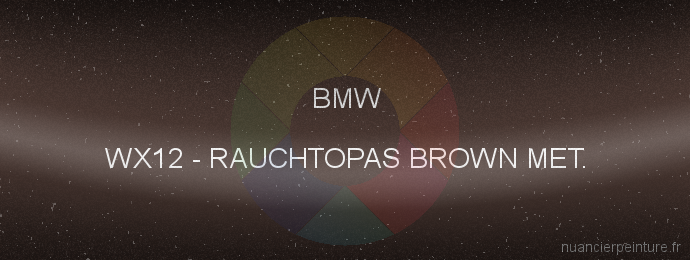 Peinture Bmw WX12 Rauchtopas Brown Met.