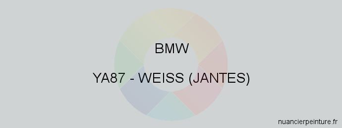 Peinture Bmw YA87 Weiss (jantes)