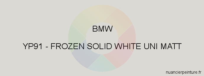 Peinture Bmw YP91 Frozen Solid White Uni Matt
