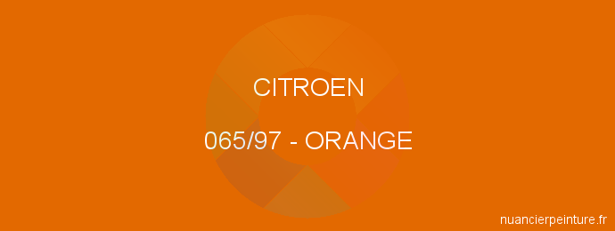 Peinture Citroen 065/97 Orange