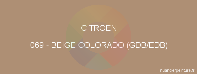 Peinture Citroen 069 Beige Colorado (gdb/edb)