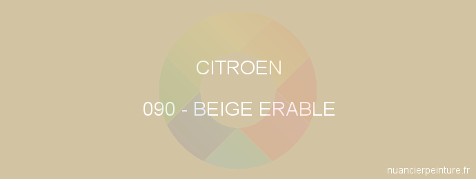 Peinture Citroen 090 Beige Erable