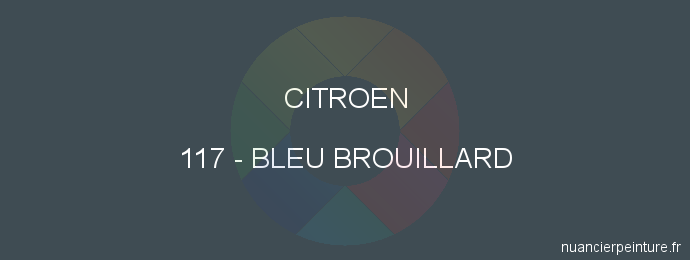 Peinture Citroen 117 Bleu Brouillard