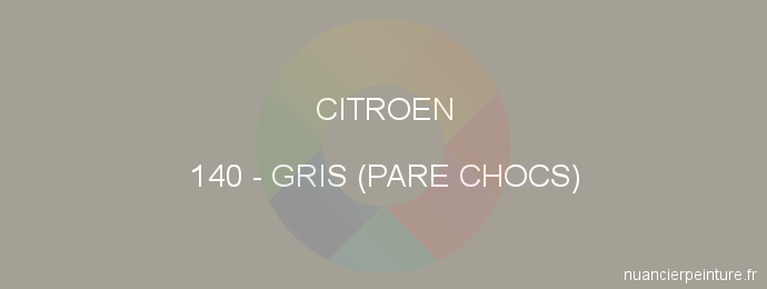 Peinture Citroen 140 Gris (pare Chocs)