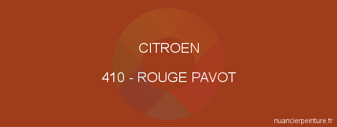 Peinture Citroen 410 Rouge Pavot