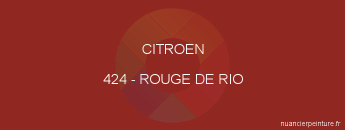 Peinture Citroen 424 Rouge De Rio