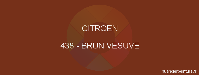 Peinture Citroen 438 Brun Vesuve