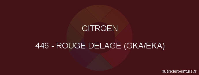 Peinture Citroen 446 Rouge Delage (gka/eka)