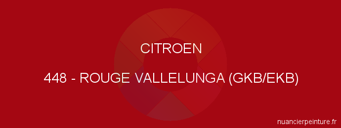 Peinture Citroen 448 Rouge Vallelunga (gkb/ekb)