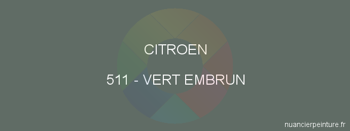 Peinture Citroen 511 Vert Embrun