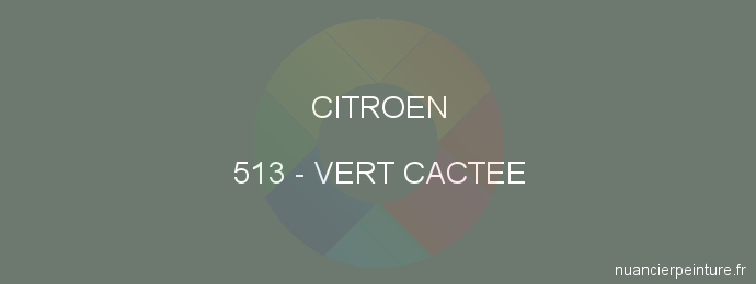 Peinture Citroen 513 Vert Cactee