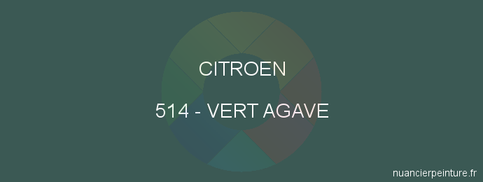 Peinture Citroen 514 Vert Agave