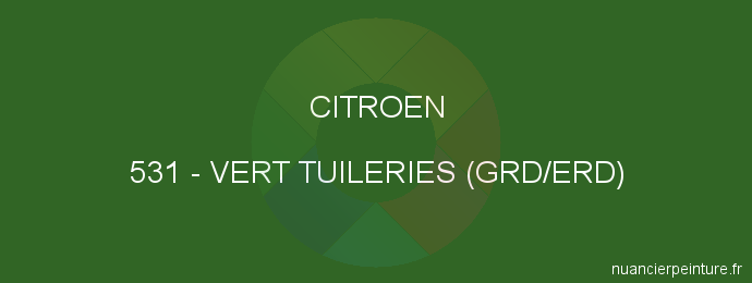 Peinture Citroen 531 Vert Tuileries (grd/erd)