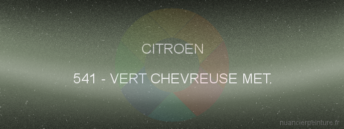 Peinture Citroen 541 Vert Chevreuse Met.