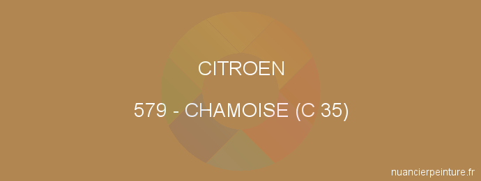 Peinture Citroen 579 Chamoise (c 35)