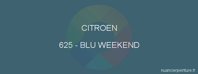 Peinture Citroen 625 Blu Weekend