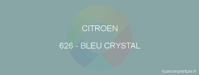 Peinture Citroen 626 Bleu Crystal