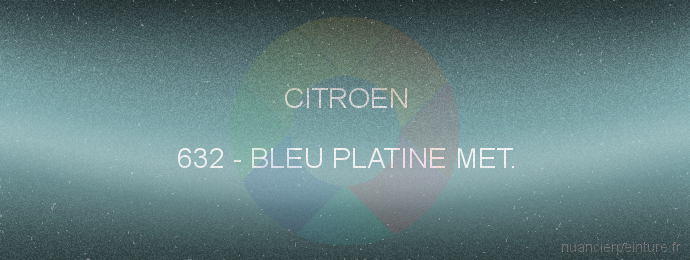 Peinture Citroen 632 Bleu Platine Met.