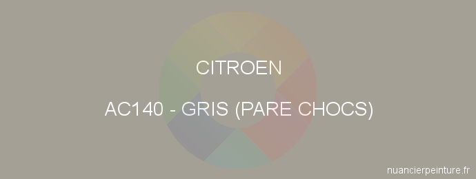 Peinture Citroen AC140 Gris (pare Chocs)