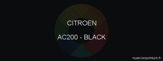 Peinture Citroen AC200 Black