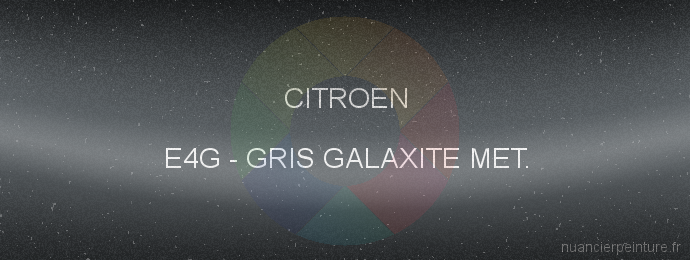 Peinture Citroen E4G Gris Galaxite Met.