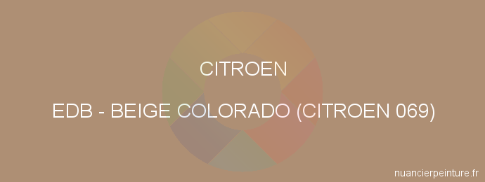 Peinture Citroen EDB Beige Colorado (citroen 069)
