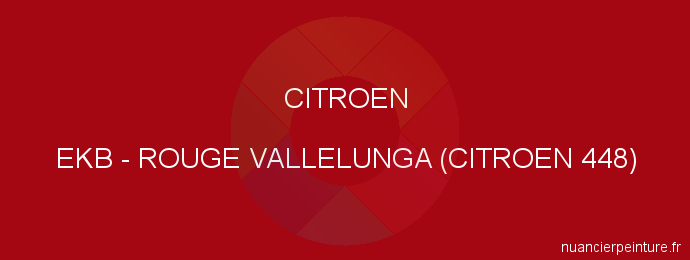 Peinture Citroen EKB Rouge Vallelunga (citroen 448)