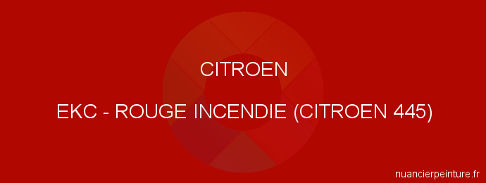 Peinture Citroen EKC Rouge Incendie (citroen 445)